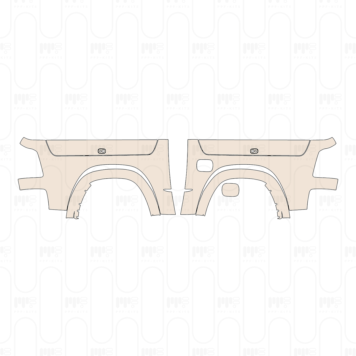 Bed Side (Rear Fender) for 5'7" Bed Side, with RamBox