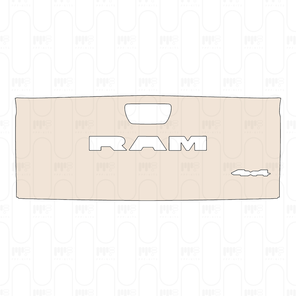 Trunk Lid with "RAM" & "4×4" Emblems