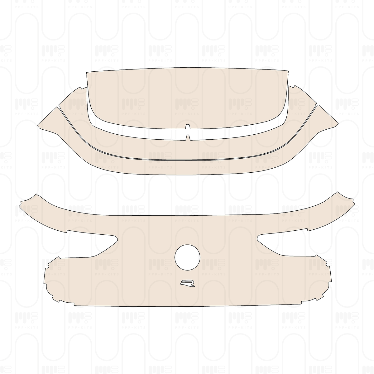 Trunk Lid with R Performance pack, with "R" Emblem