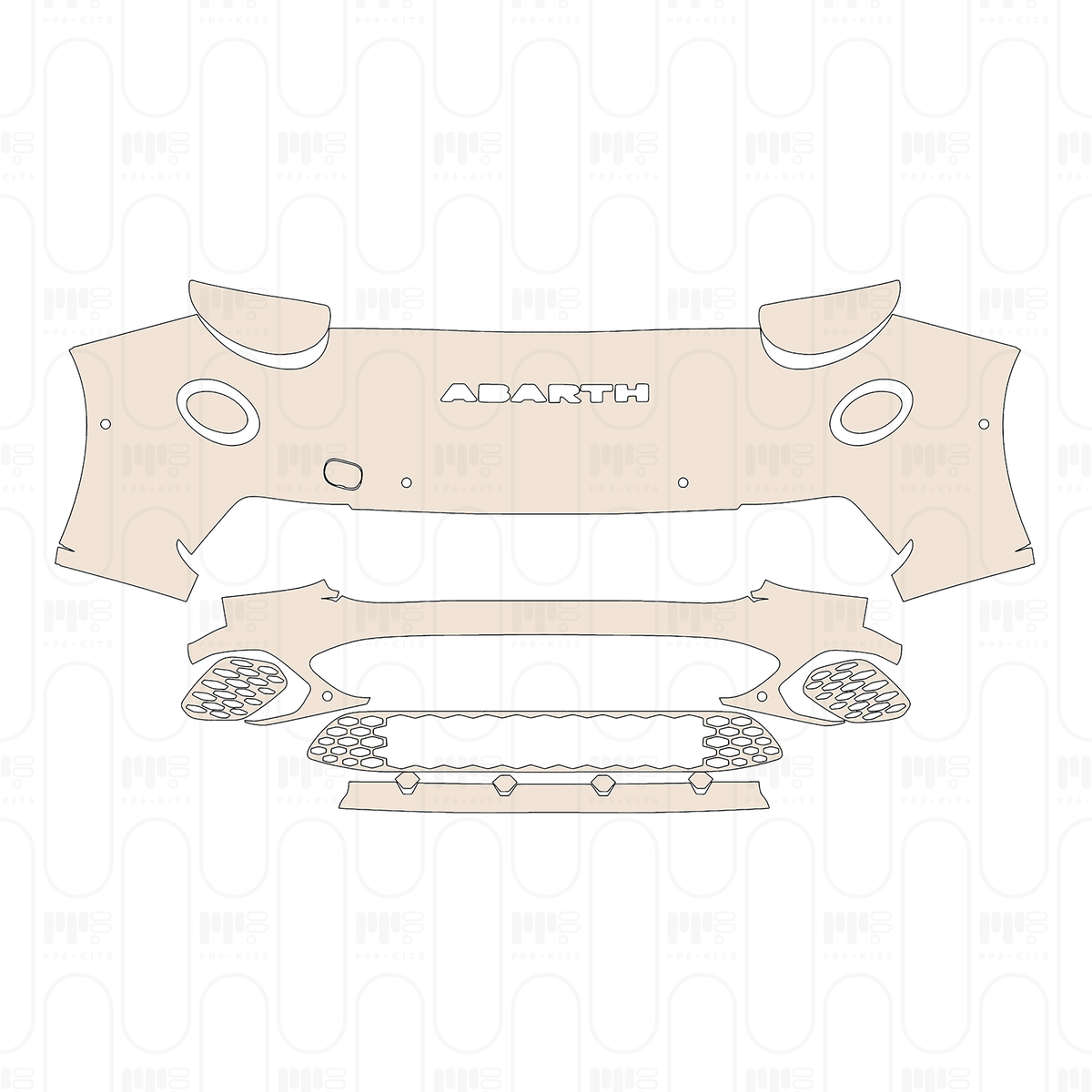 Bumper+Headlamp with 6 PDC (Parking Sensors)