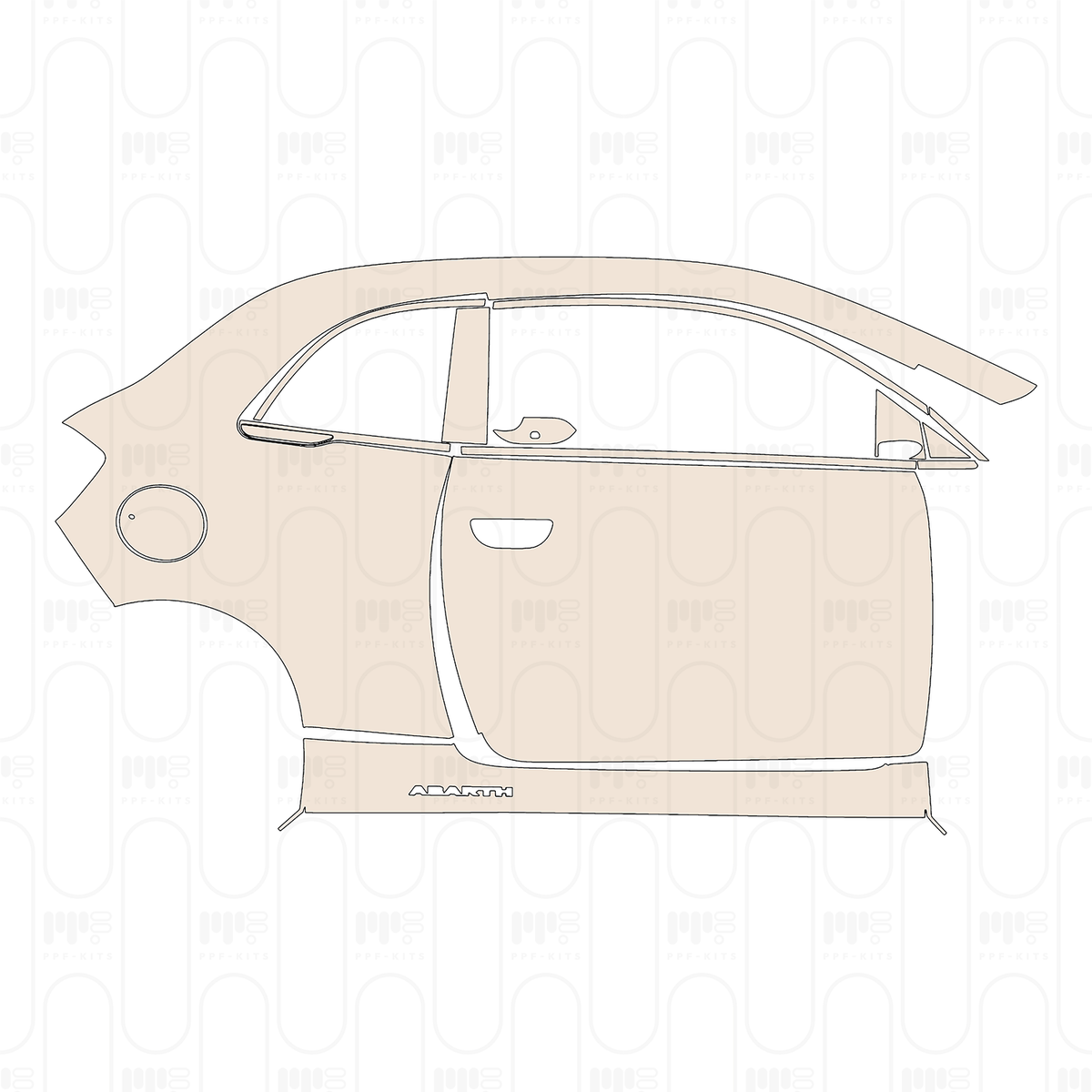 (right) Door+Rear Fender+Side Skirt