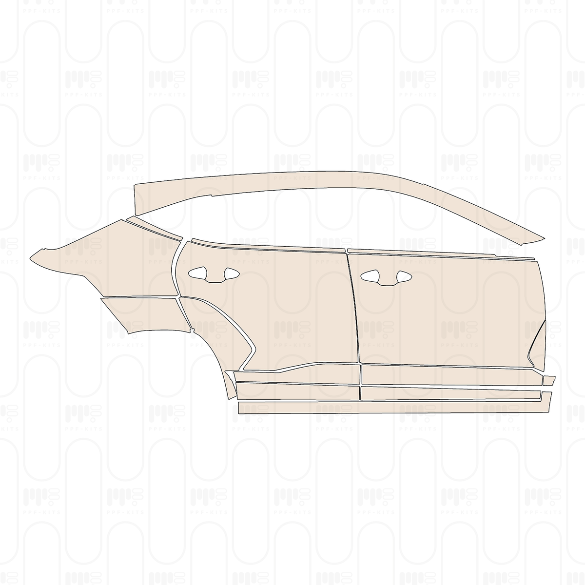 (right) Door+Rear Fender+Side Skirt