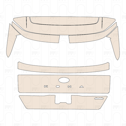 Trunk Lid with "KONA" & "Electric" Emblems