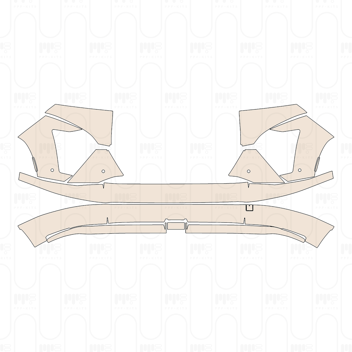 Rear Bumper with 4 PDC (Parking Sensors)