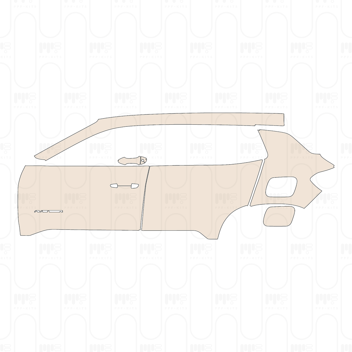 (left) Door+Rear Fender with "AVENGER" Emblem on front door