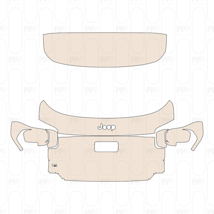 Trunk Lid with "JEEP" & "e" Emblems
