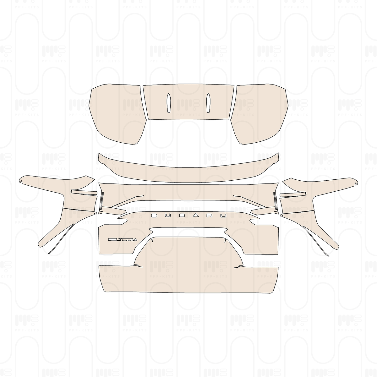 Trunk Lid with "SUBARU" & "SOLTERRA" Emblems