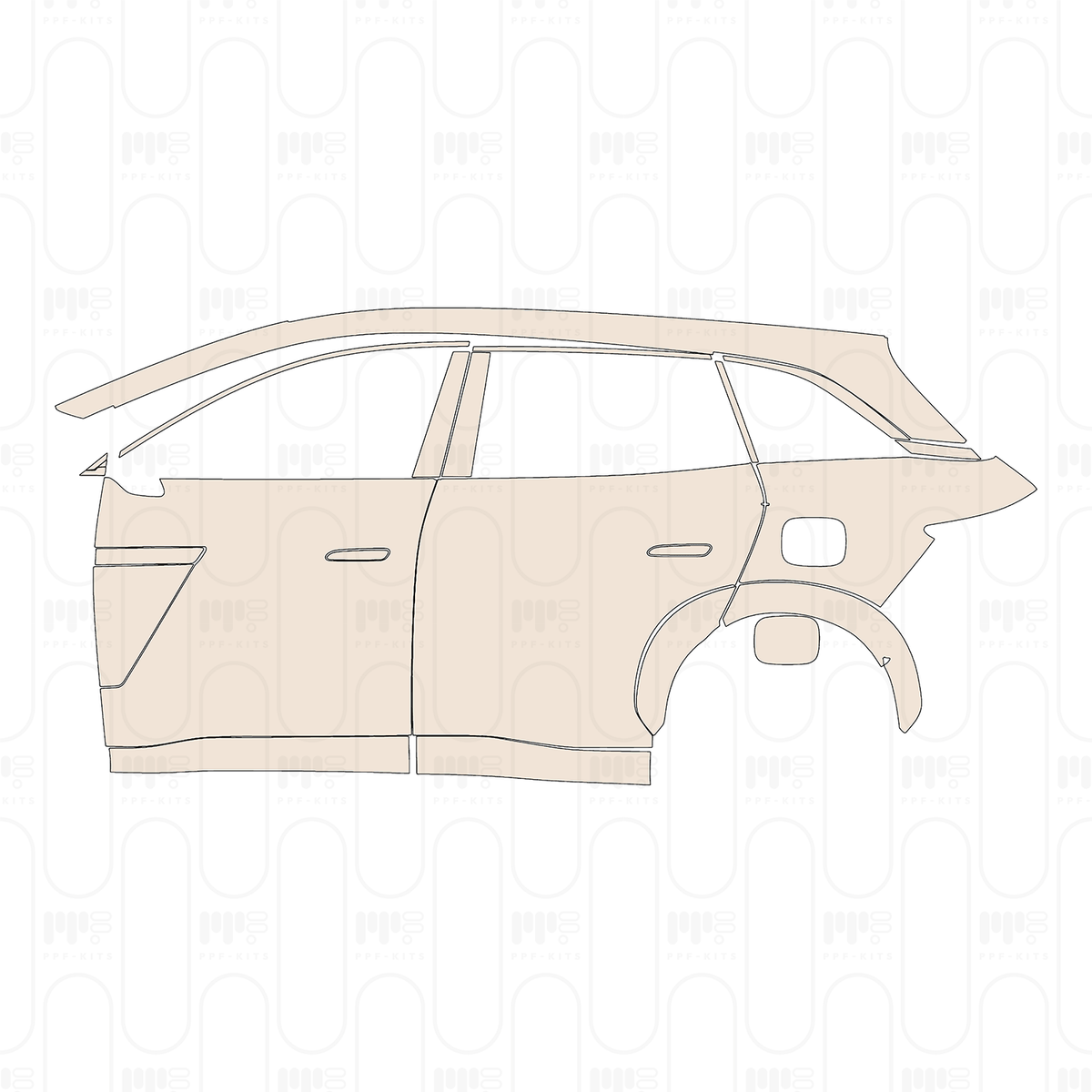 (left) Door+Rear Fender+Side Skirt