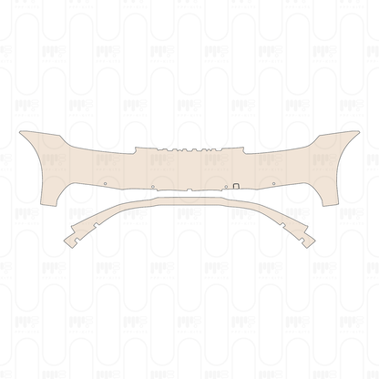 Rear Bumper suitable for Europe, without Model Emblem