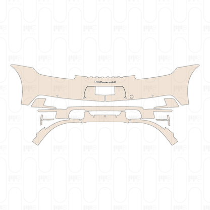 Rear Bumper suitable for Europe, with square vent, with SportDesign Package, with "911 Carrera 4S" Emblem