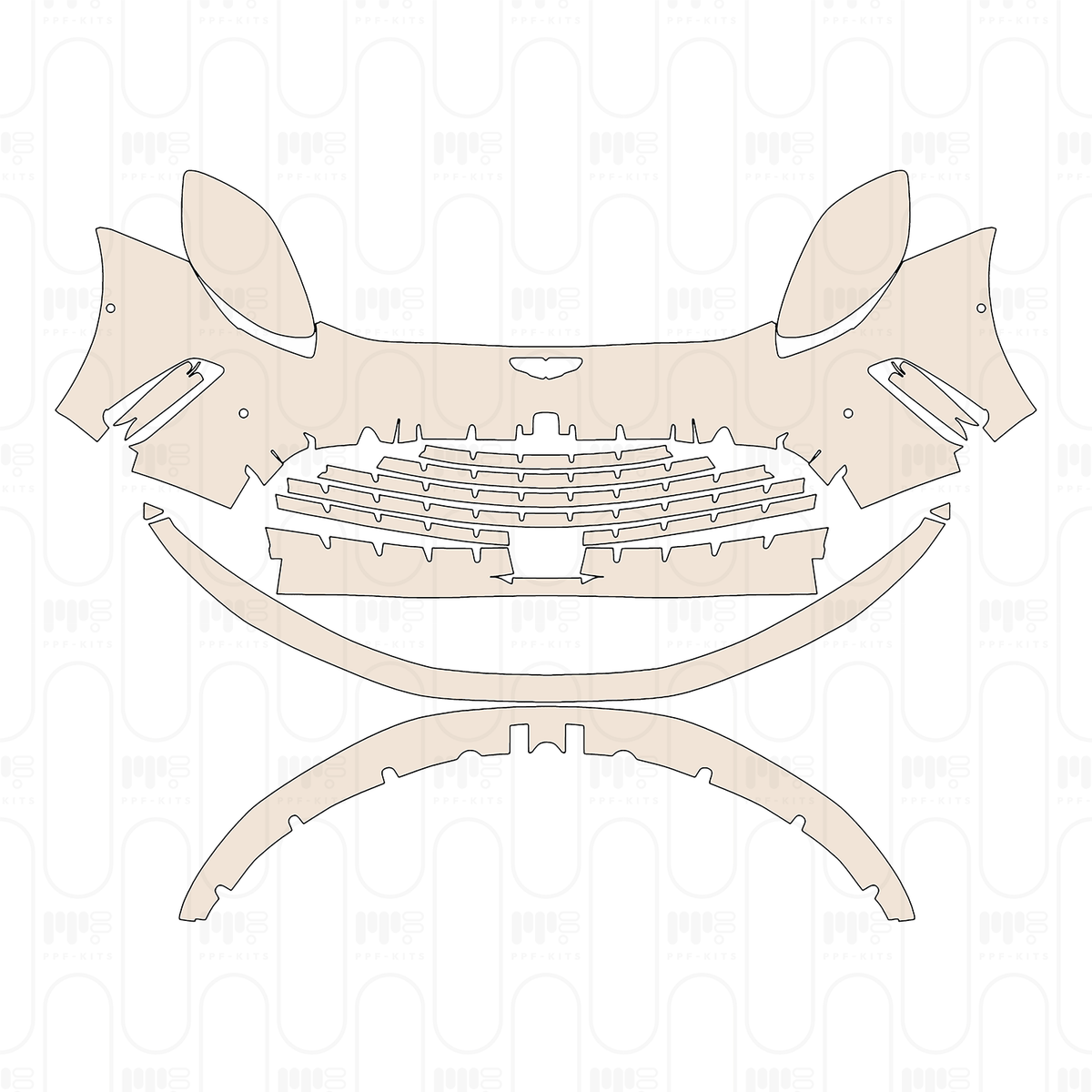 Bumper+Headlamp with 4 PDC (Parking Sensors)