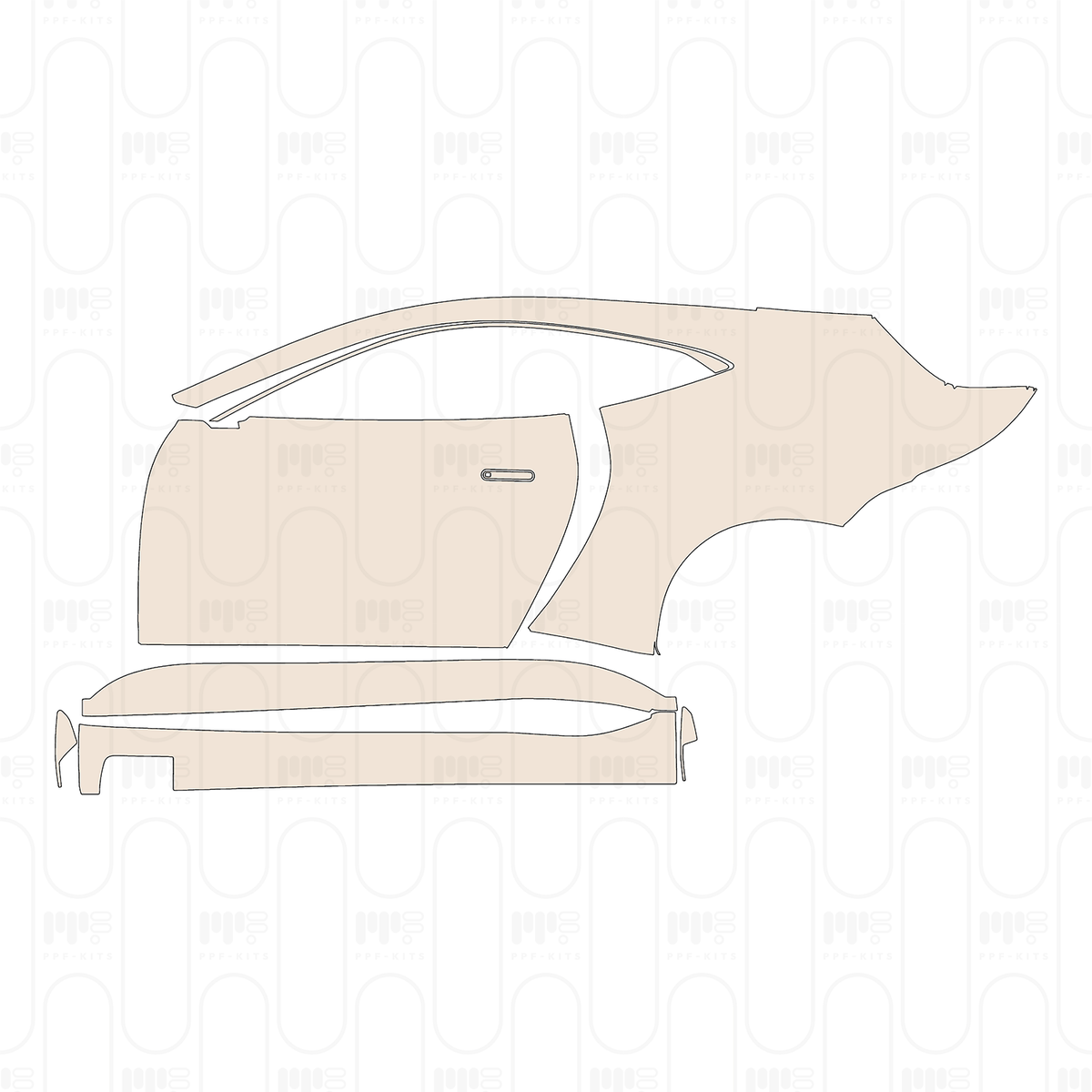 (left) Door+Rear Fender+Side Skirt