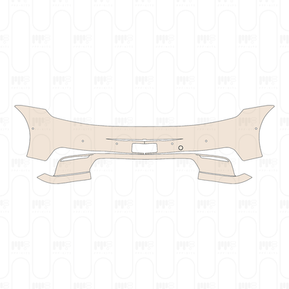 Rear Bumper with SportDesign Package, without Emblem, with 6 PDC (Parking Sensors)