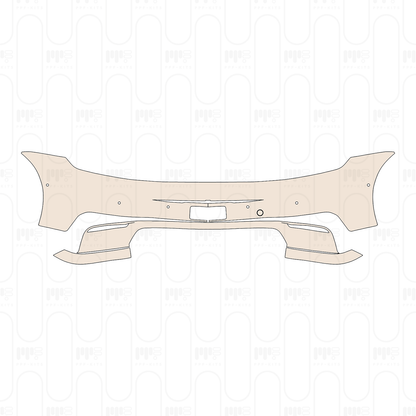 Rear Bumper with SportDesign Package, without Emblem, with 6 PDC (Parking Sensors)
