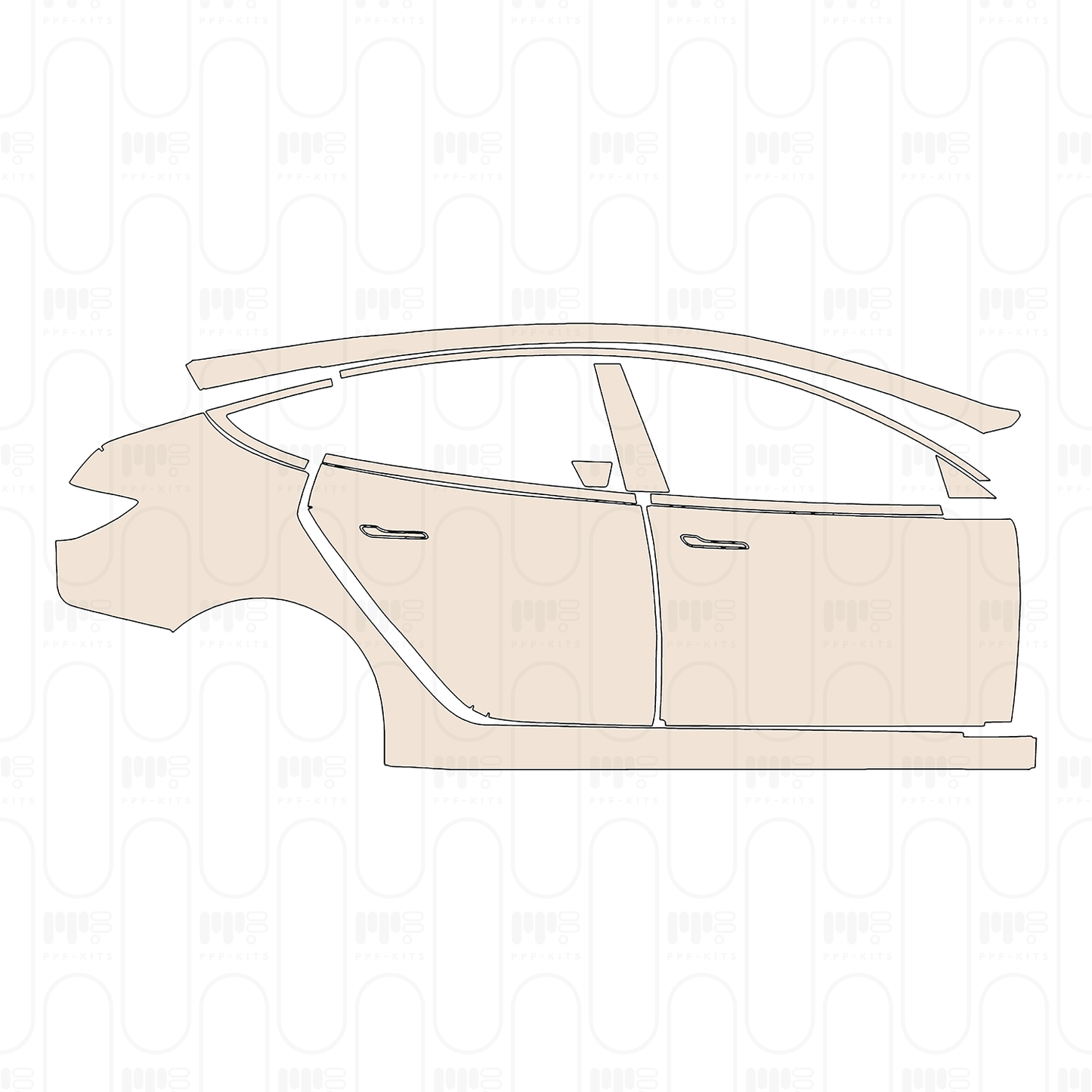 Voorgesneden PPF Tesla Model 3 (Highland) Premium 2025