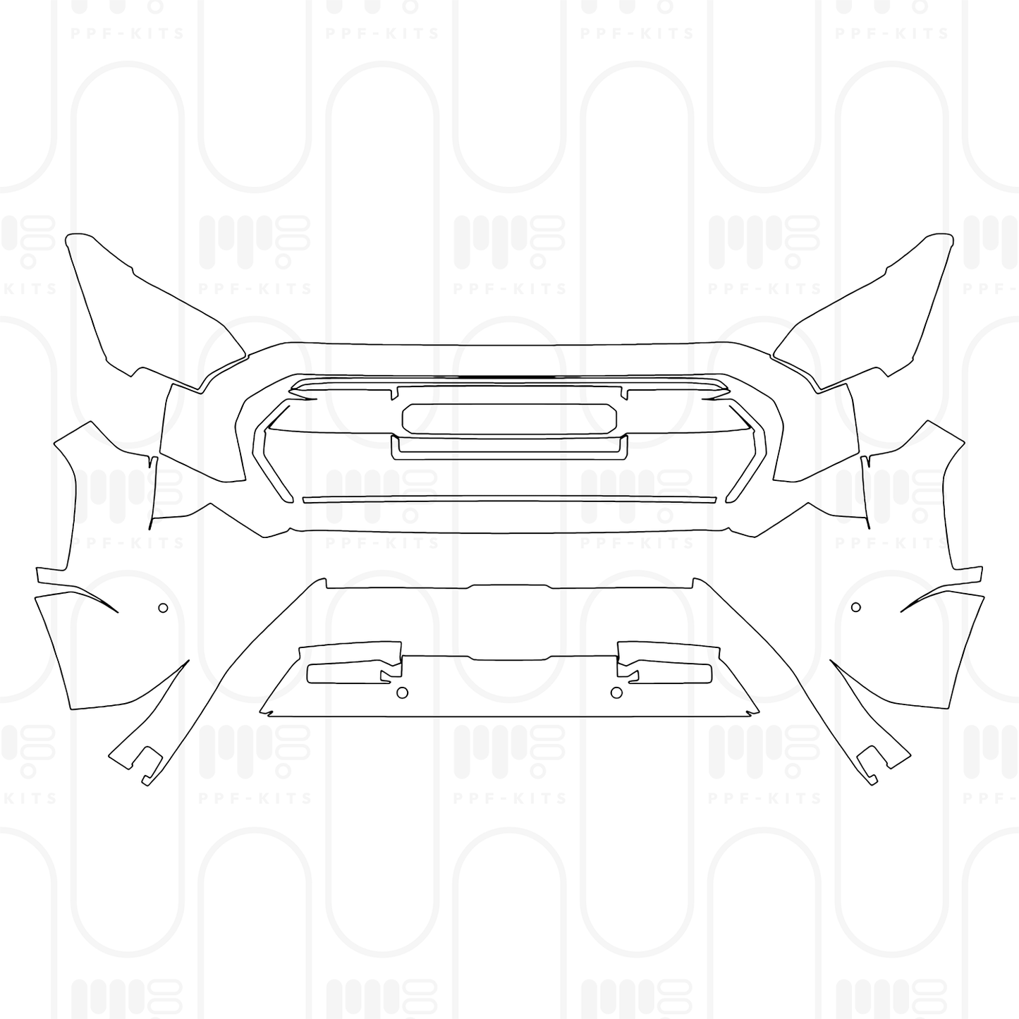 Voorgesneden PPF Toyota Tacoma Double Cab TRD Pro 2026