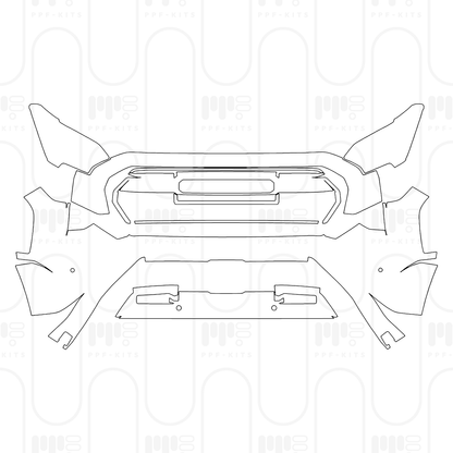 Voorgesneden PPF Toyota Tacoma Double Cab TRD Pro 2026