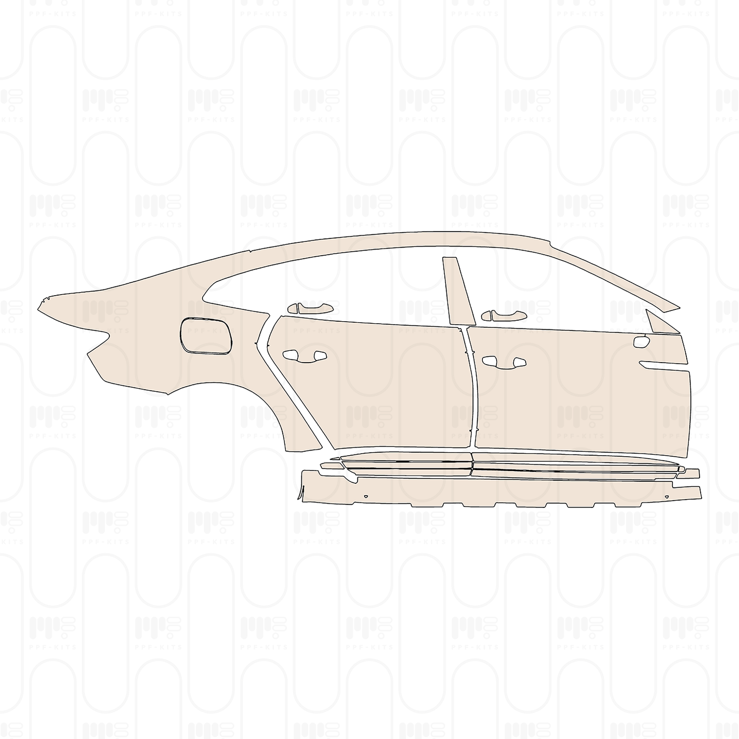Voorgesneden PPF Volkswagen CC Sedan 2025