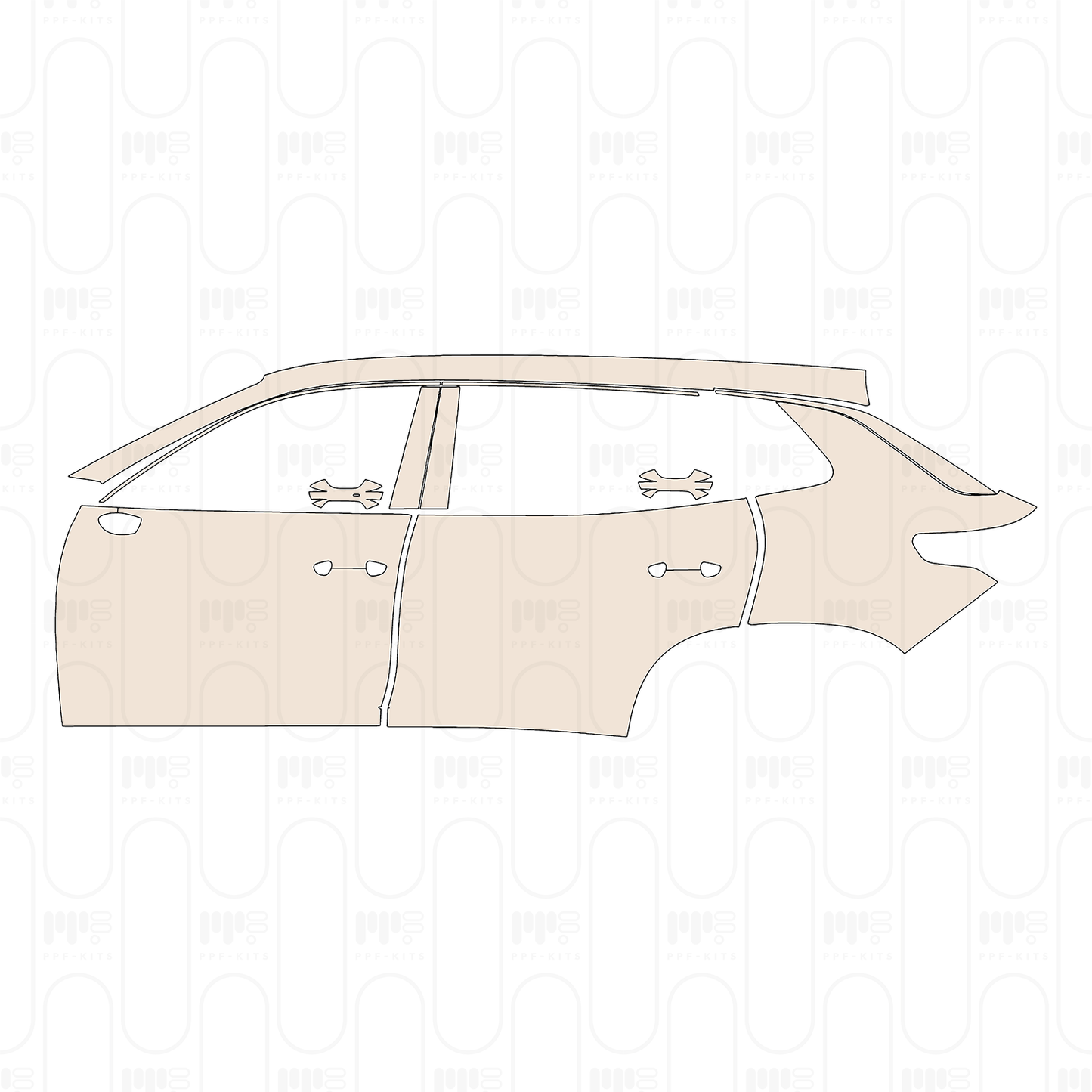 Voorgesneden PPF Volkswagen Tayron L (CN) R-Line 2025