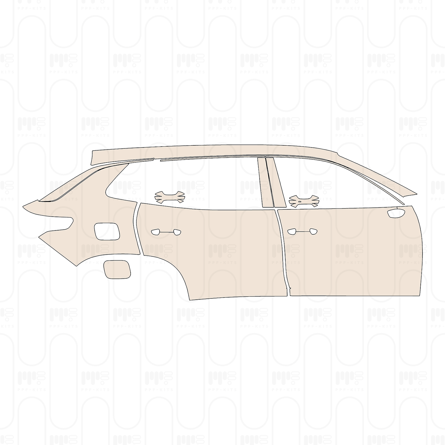 Voorgesneden PPF Volkswagen Tayron L (CN) R-Line 2025