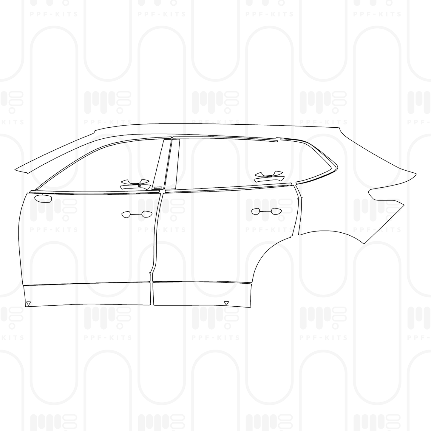 Voorgesneden PPF Volkswagen Tiguan L Pro Base 2025