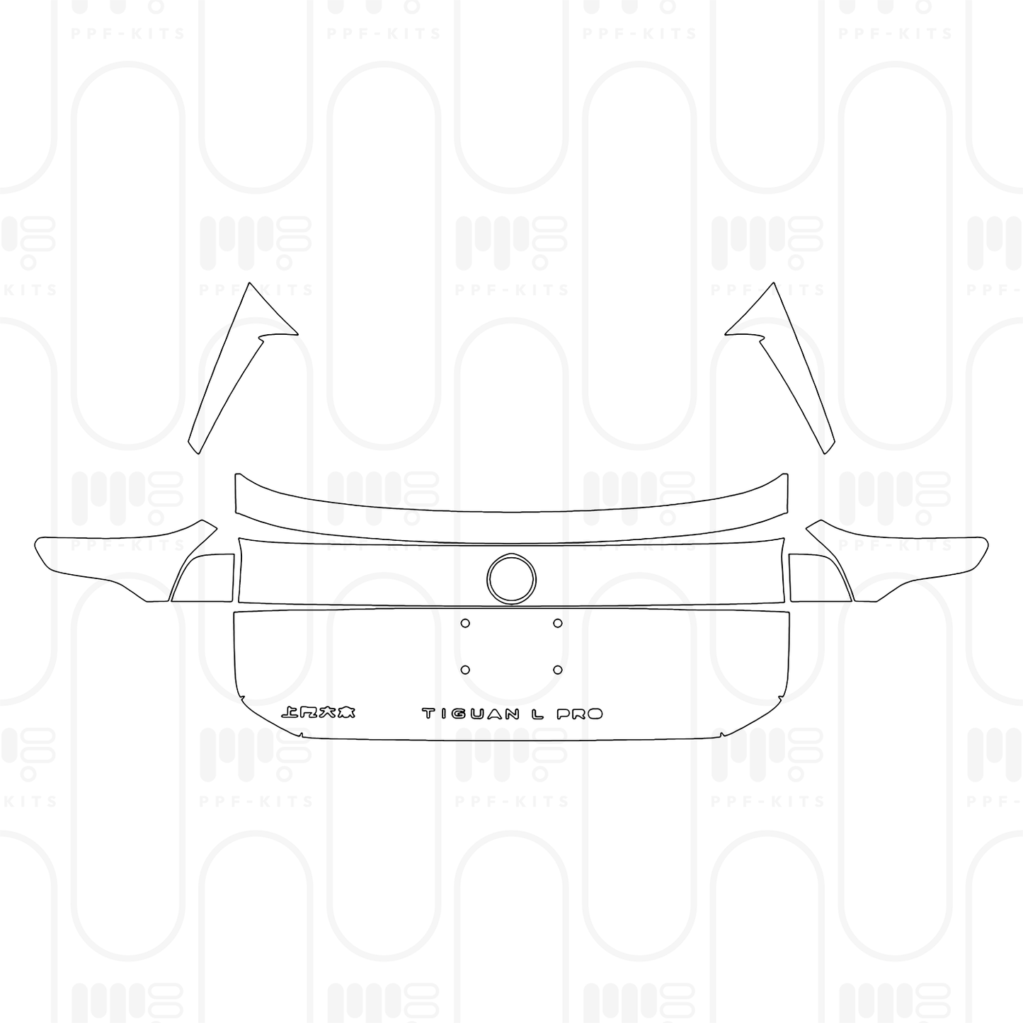Voorgesneden PPF Volkswagen Tiguan L Pro Base 2025