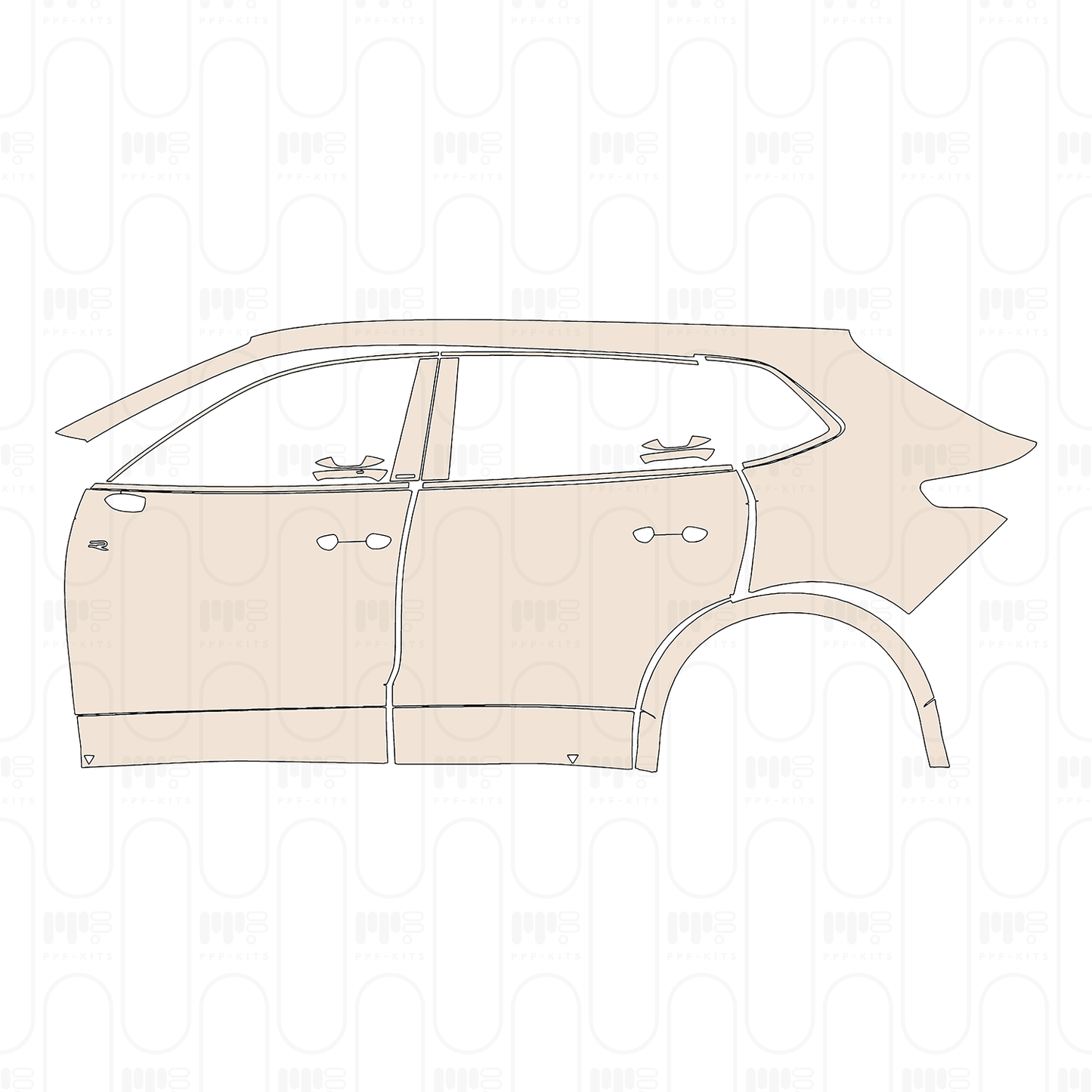 Voorgesneden PPF Volkswagen Tiguan L Pro R-Line 2026