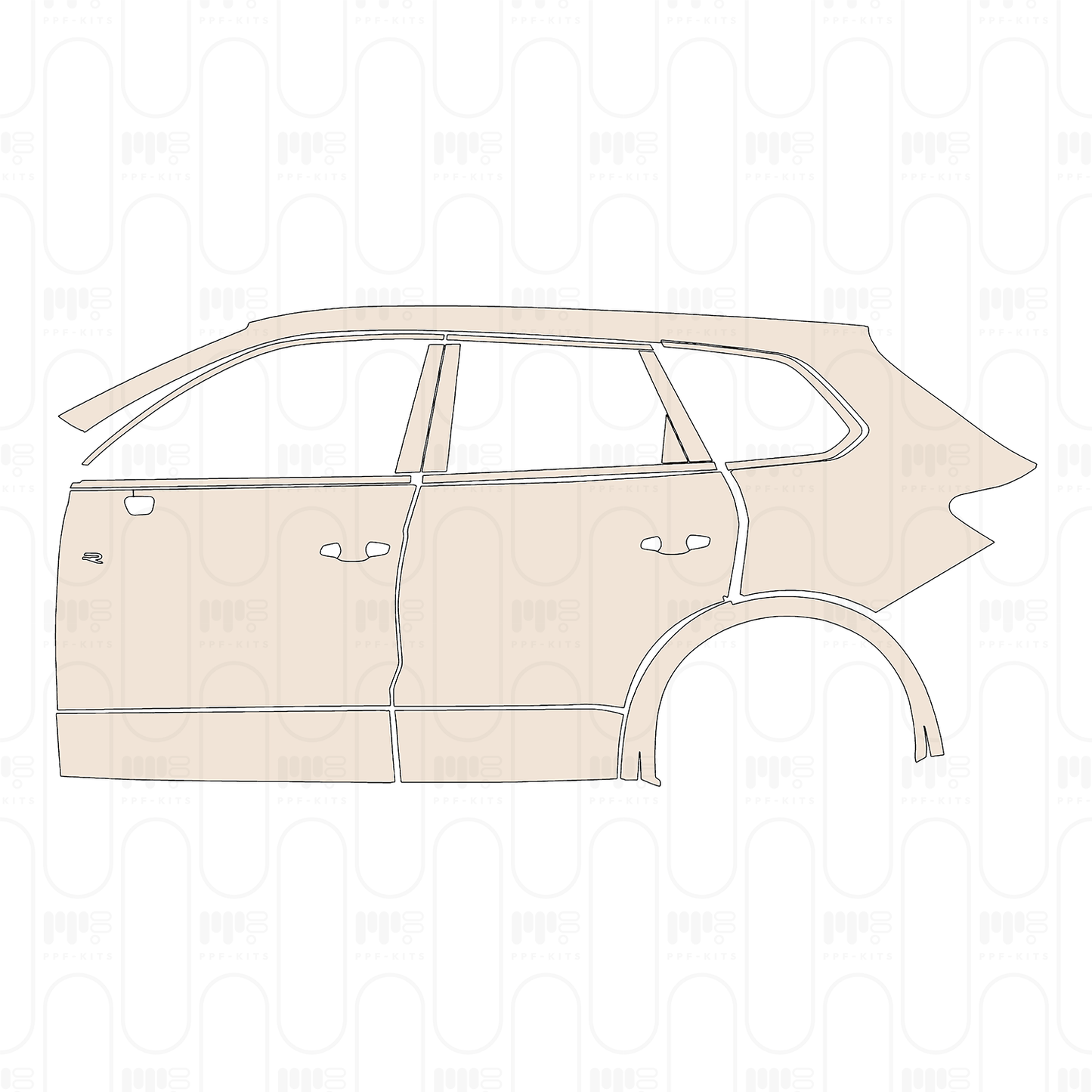 Voorgesneden PPF Volkswagen Touareg R-Line 2026