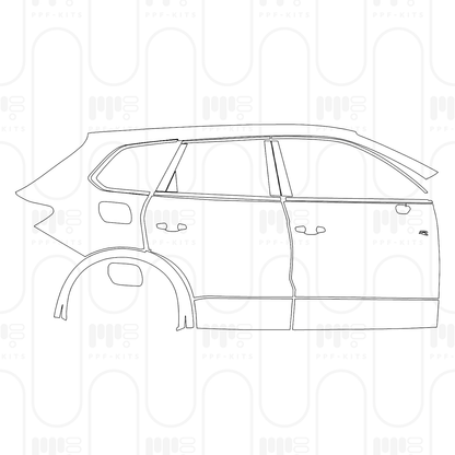 Voorgesneden PPF Volkswagen Touareg R 2025