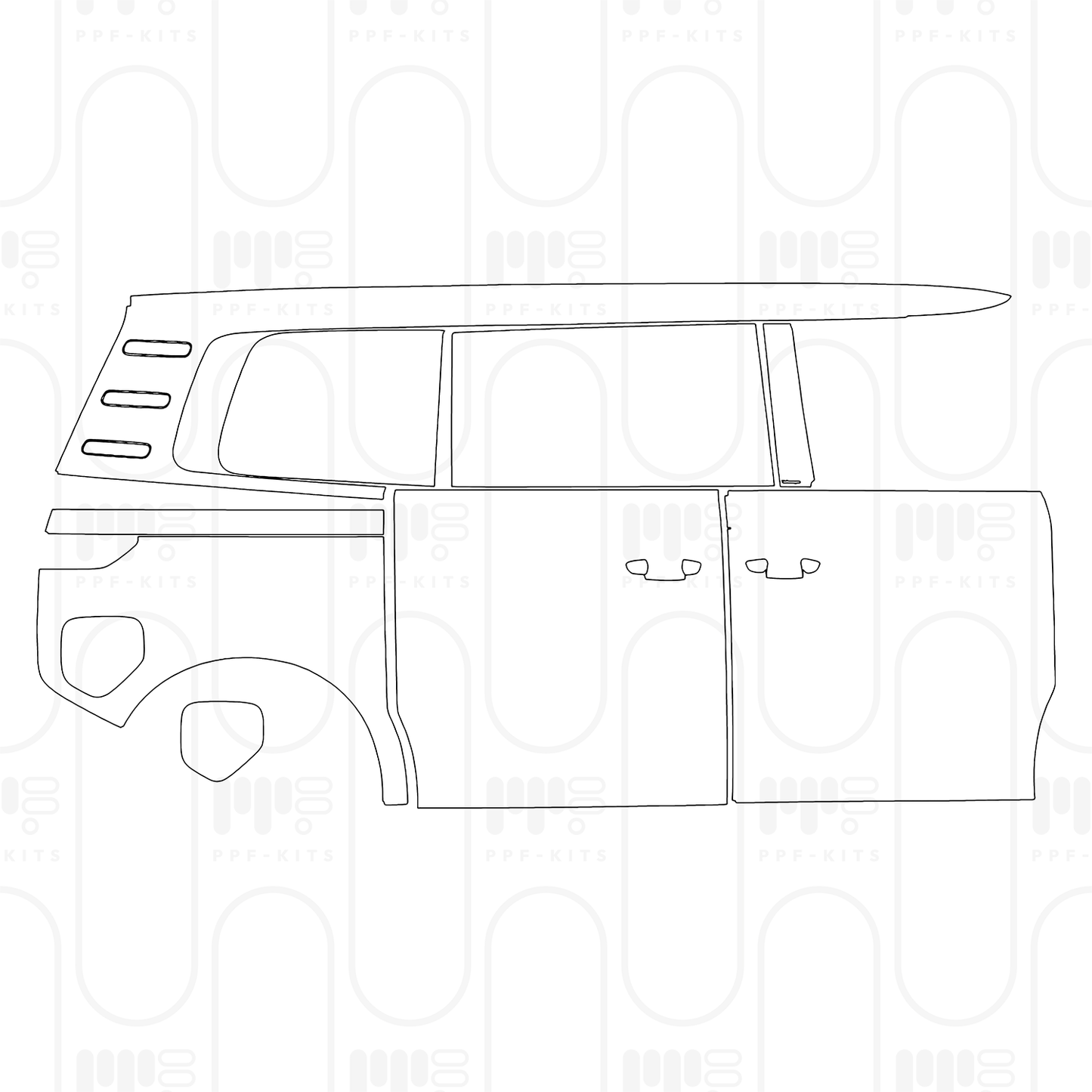 Voorgesneden PPF Volkswagen ID.BUZZ Standard Wheelbase Cargo 2025