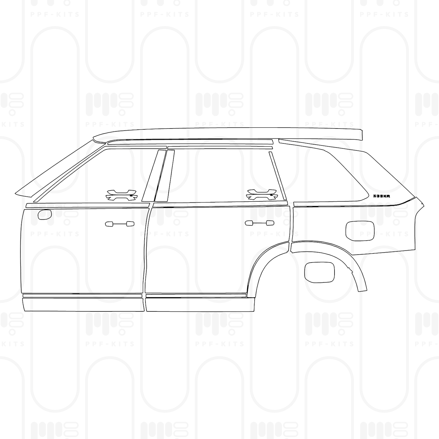 Pre-Cut PPF Zeekr 9X 2025