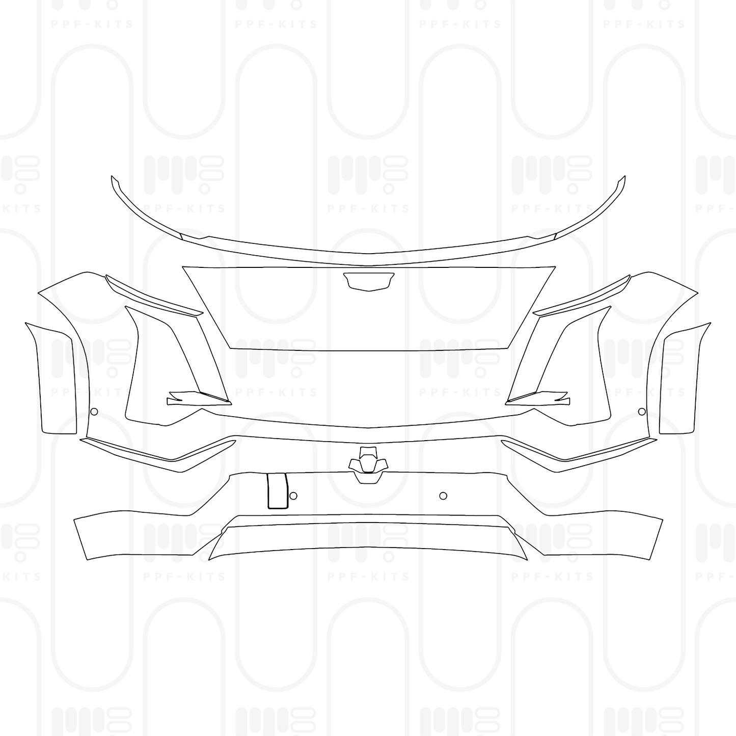 Voorgesneden PPF Cadillac Vistiq Luxury 2026
