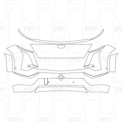 Voorgesneden PPF Cadillac Vistiq Luxury 2026