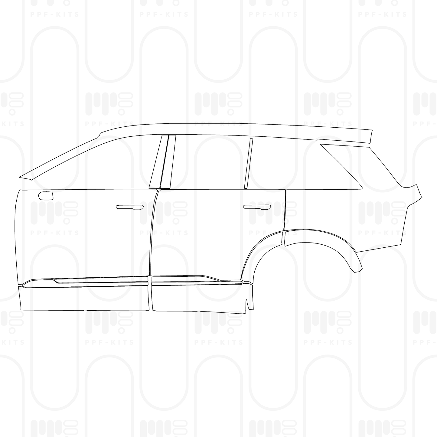 Voorgesneden PPF Cadillac Vistiq Luxury 2026