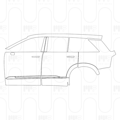 Voorgesneden PPF Cadillac Vistiq Luxury 2026