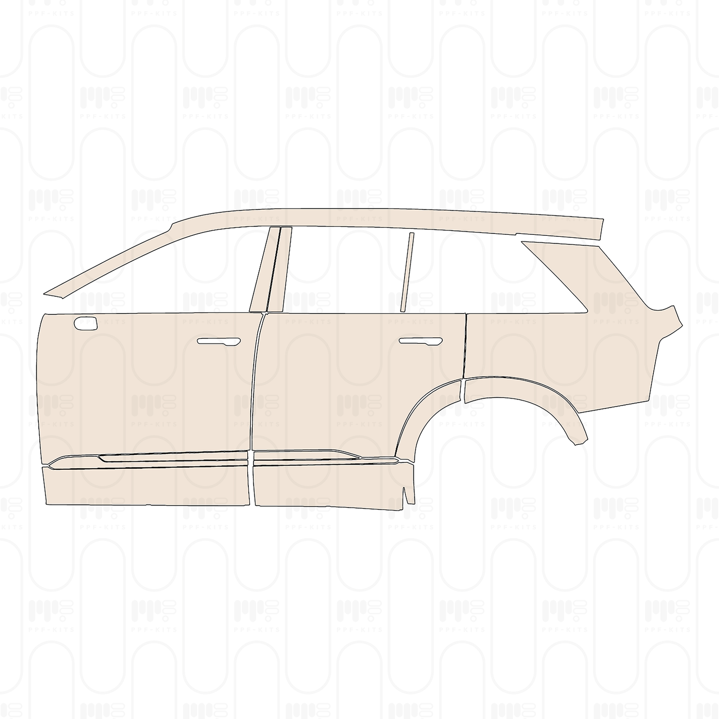 Voorgesneden PPF Cadillac Vistiq Sport 2026