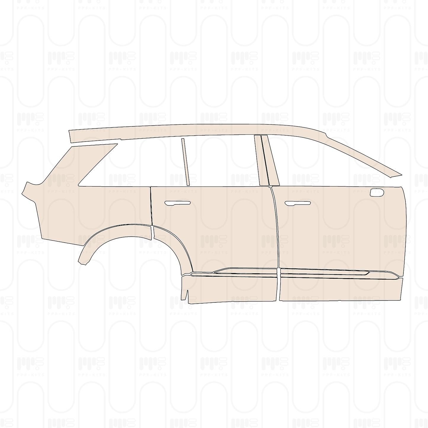 Voorgesneden PPF Cadillac Vistiq Sport 2026