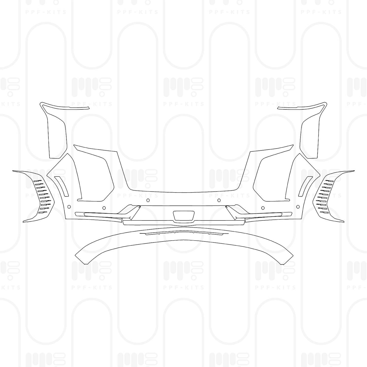 Voorgesneden PPF Cadillac Escalade Standard Wheelbase Sport 2026