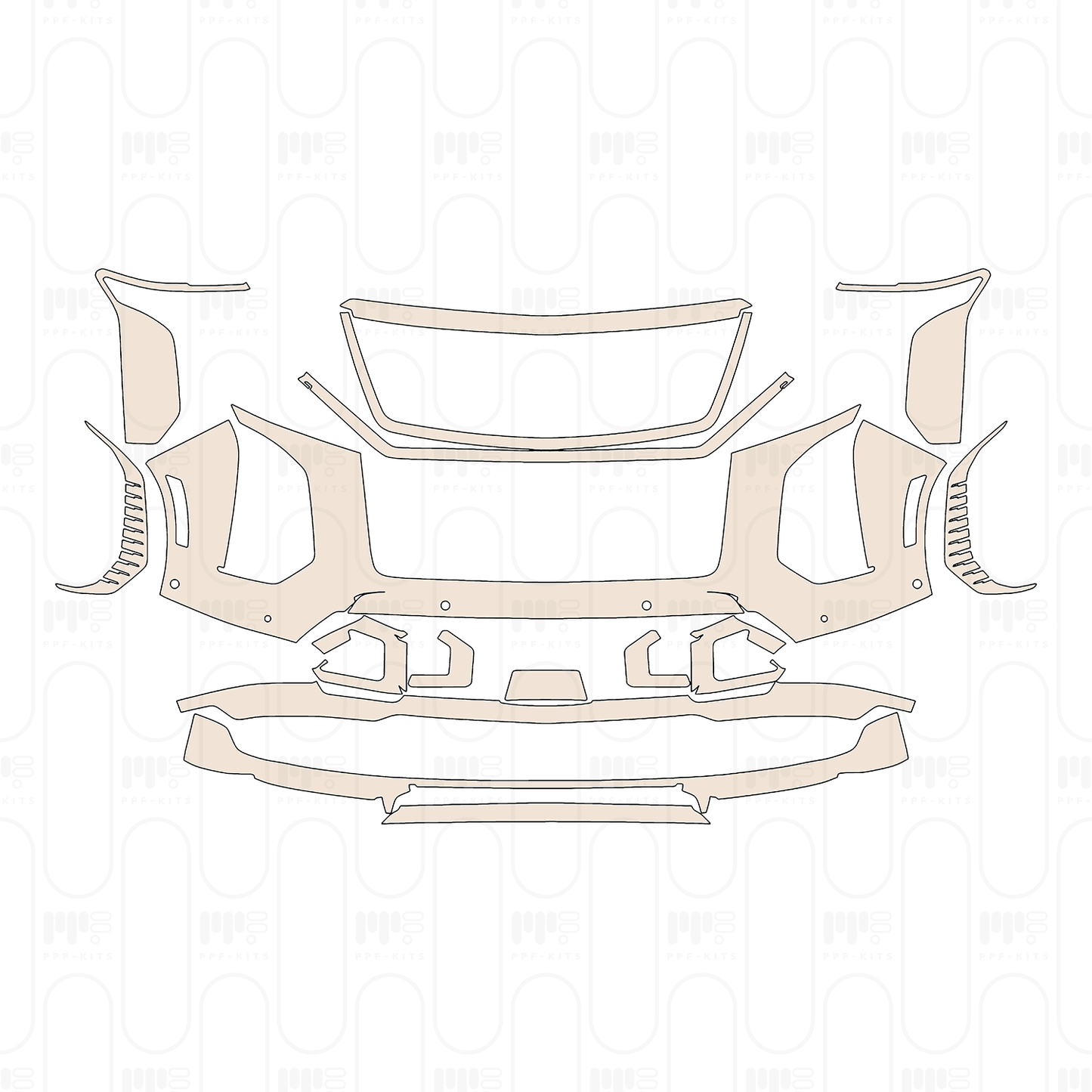 Voorgesneden PPF Cadillac Escalade-V ESV 2026