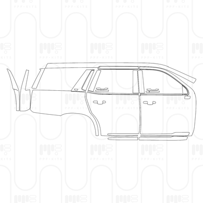 Voorgesneden PPF Cadillac Escalade Standard Wheelbase Sport 2026