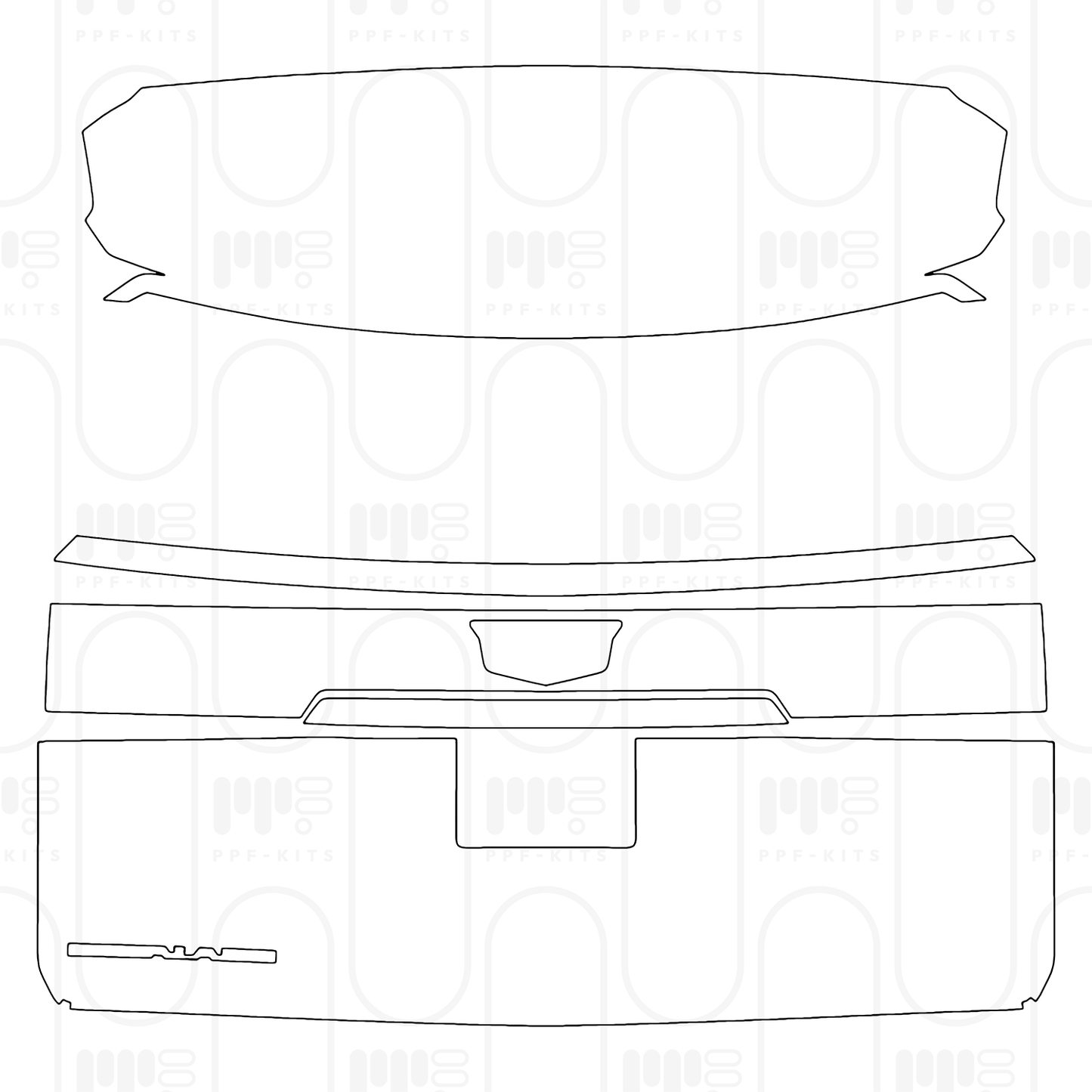 Voorgesneden PPF Cadillac Escalade Standard Wheelbase Sport 2026