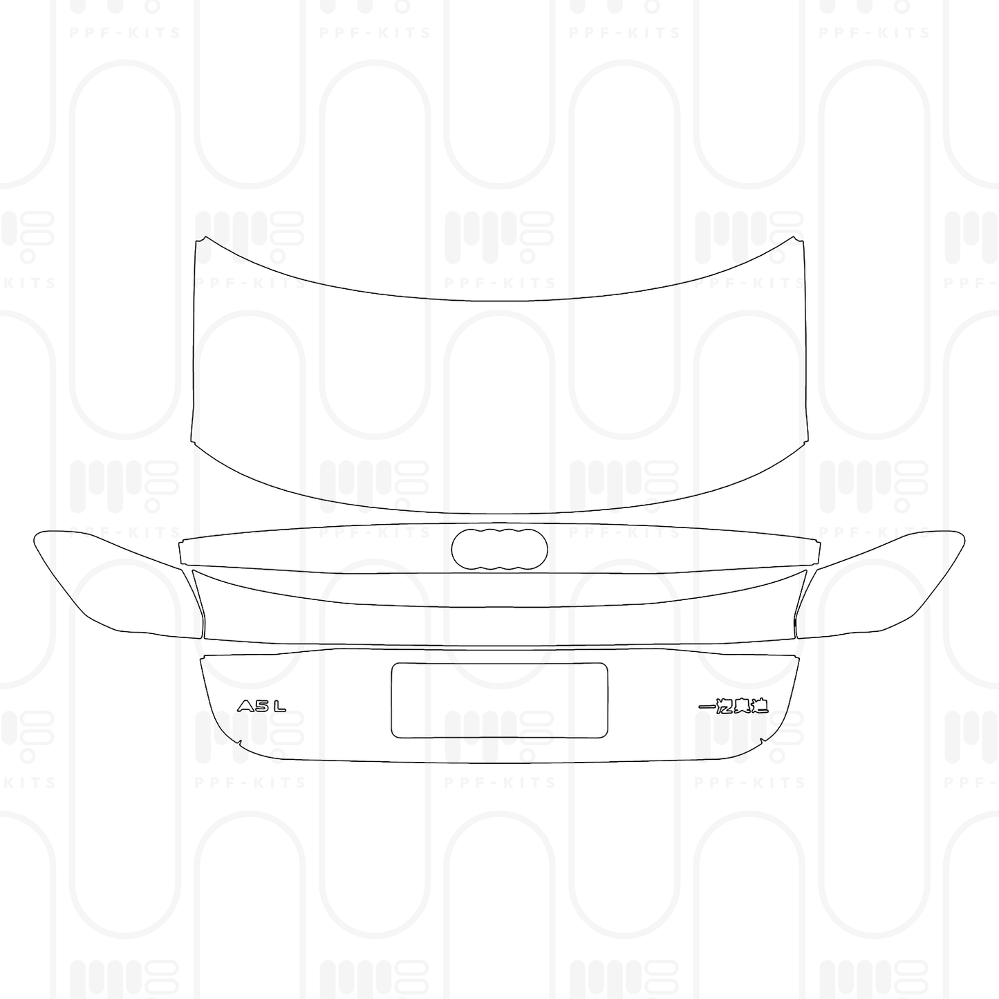 Voorgesneden PPF Audi A5 A5L Saloon Gan Kun Intelligent Driving Edition 2026
