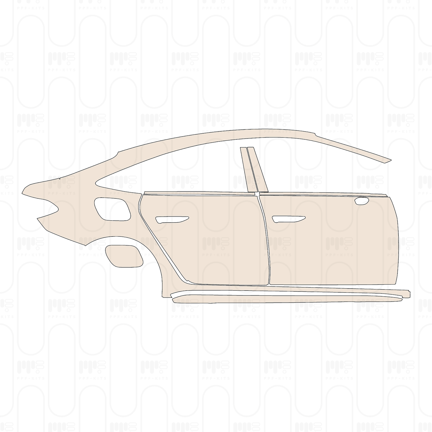 Voorgesneden PPF Audi A5 Saloon S-Line 2026