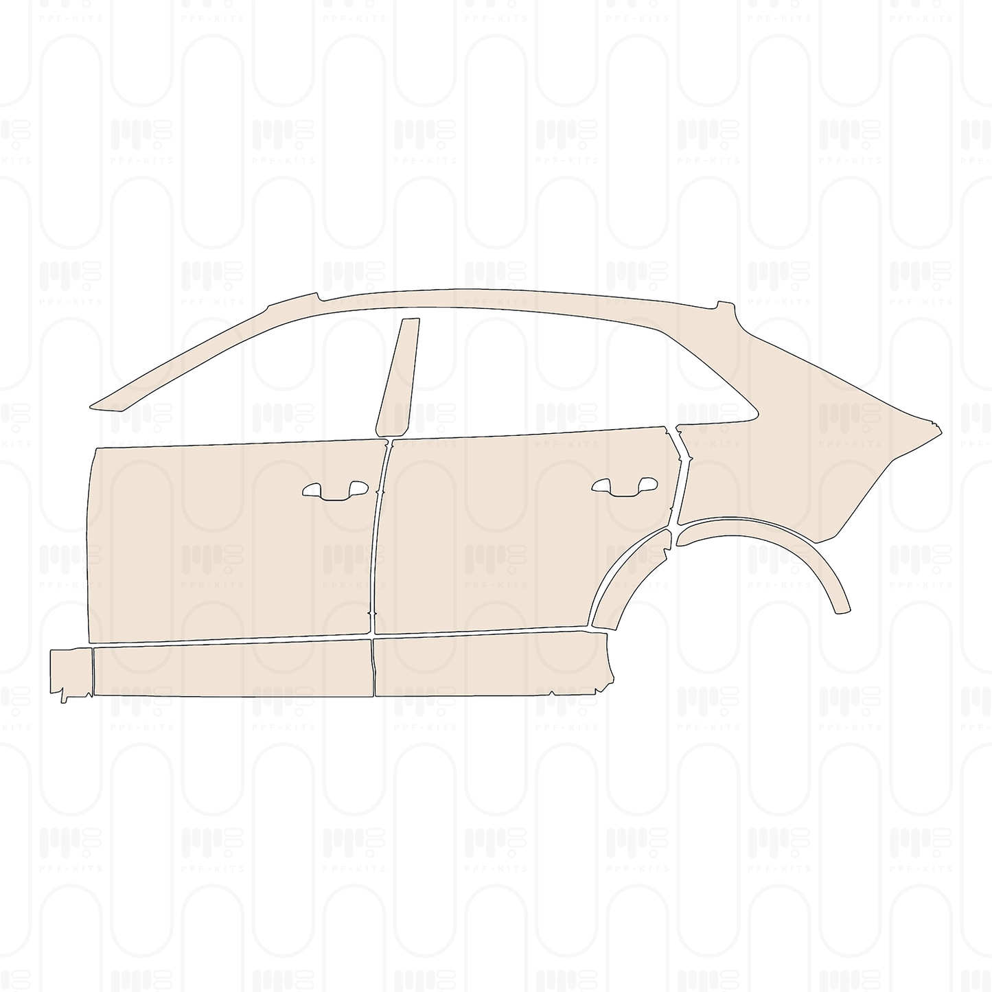 Voorgesneden PPF Audi Q8 RS Q8 2026