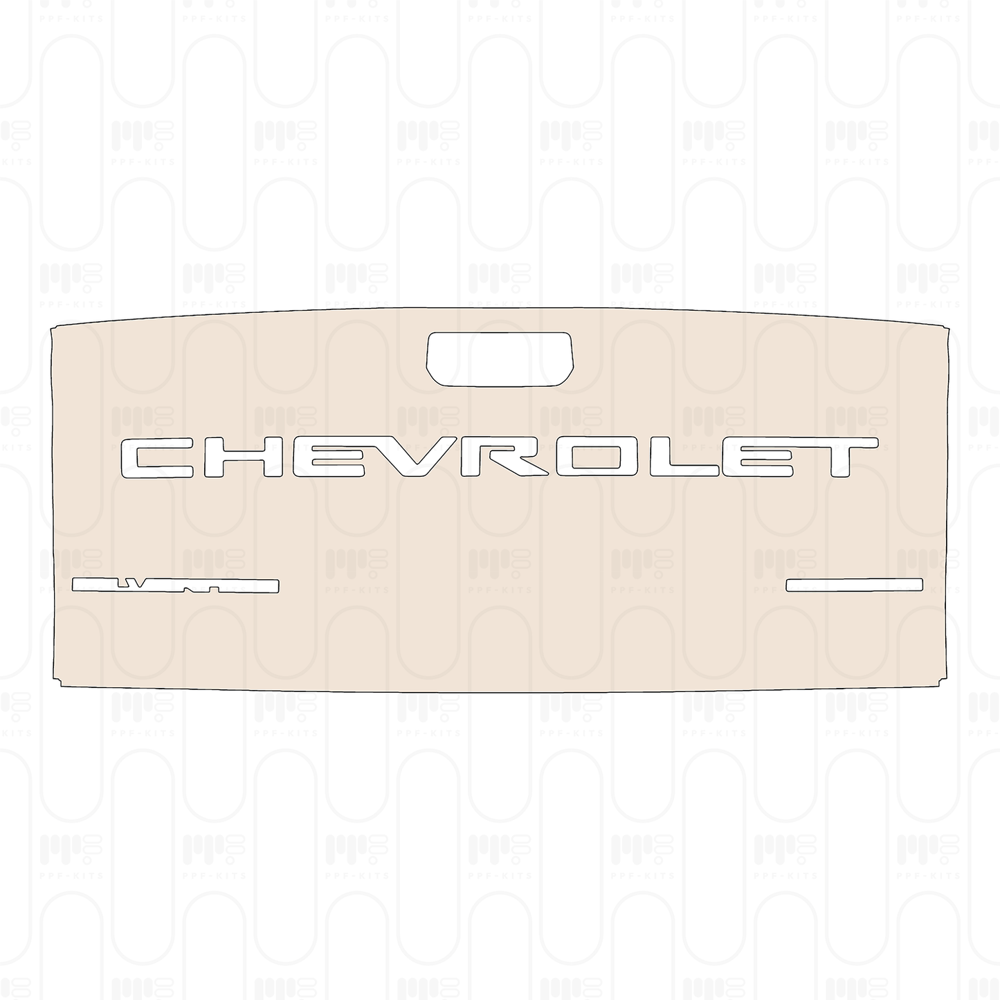 Voorgesneden PPF Chevrolet Silverado 1500 Custom Trail Boss 2026