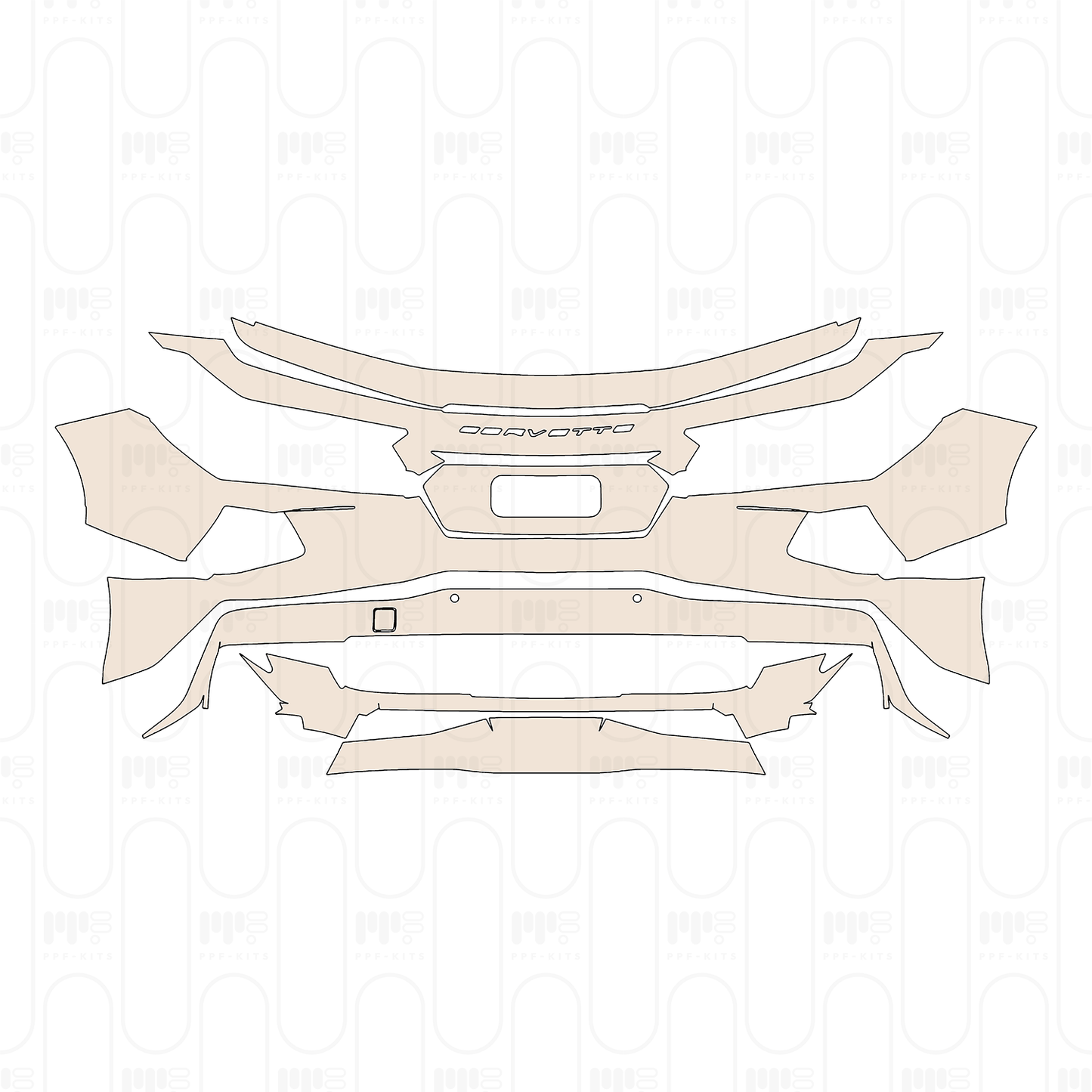 Voorgesneden PPF Chevrolet Corvette Stingray Convertible 2026