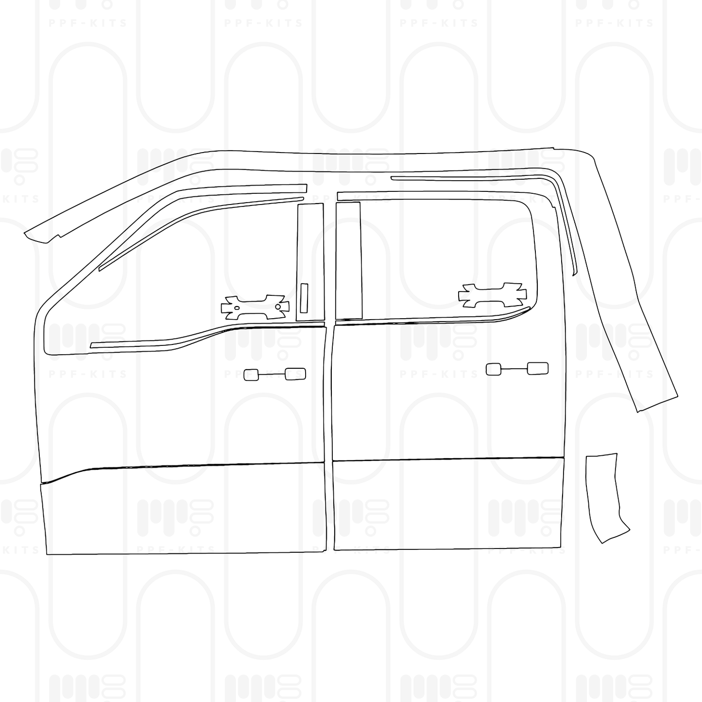 Voorgesneden PPF Ford F-150 SuperCrew Tremor 2026