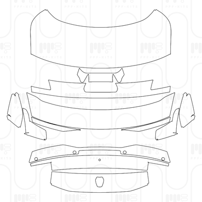 Voorgesneden PPF Ford Mustang Fastback Dark Horse Premium 2026
