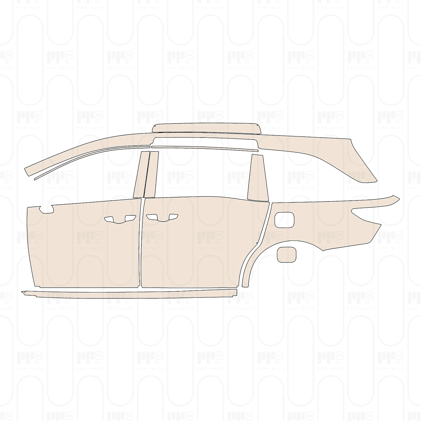 Voorgesneden PPF Honda Odyssey 2026