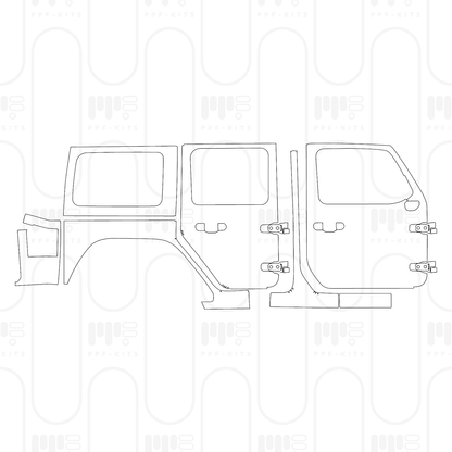 Voorgesneden PPF JEEP Wrangler 4 Door Sport 2026